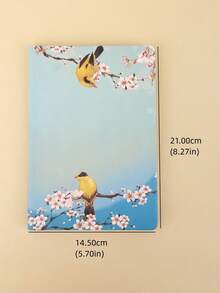 1入組花朵設計筆記本 - 彩色 - 查看 6