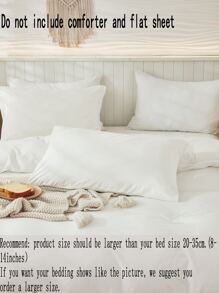 3pcs White Bohemian Farmhouse Style Bedding Set, Soft Microfiber Duvet Cover, Suitable For Men And Women (1 Duvet Cover + 2 Pillow Shams, Comforter Not Included), Essential For Student Dorms, Comfortable And Stylish