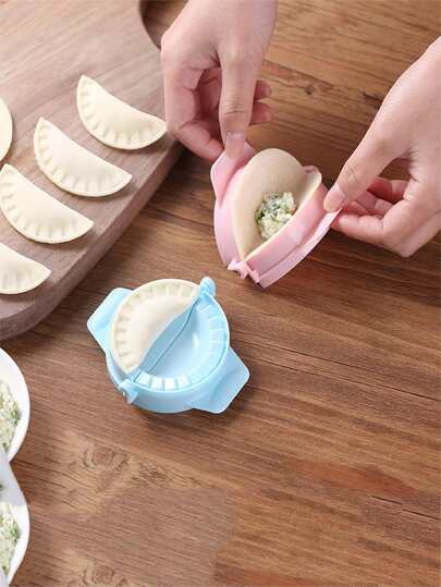 1入組隨機顏色餃子模具北歐塑料餃子機壓力機適用於廚房