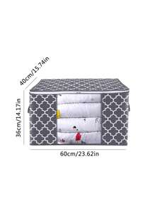 1入組幾何樣式收納袋 - 灰色 - 查看 2