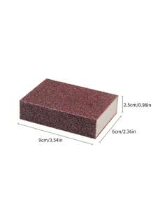 1pc Cleaning Sponge,Sponge Scrub,Cleaning Sponge For Descaling Pot Teapot Large Surface Cleaning - Rust Brown - View 5