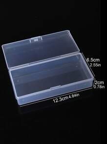 Hộp lưu trữ đồ trang sức trong suốt 1pc - Trong sáng - Xem 3