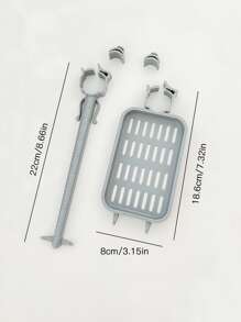 1pc Faucet Cleaning Rag Drain Rack - Blue - View 2