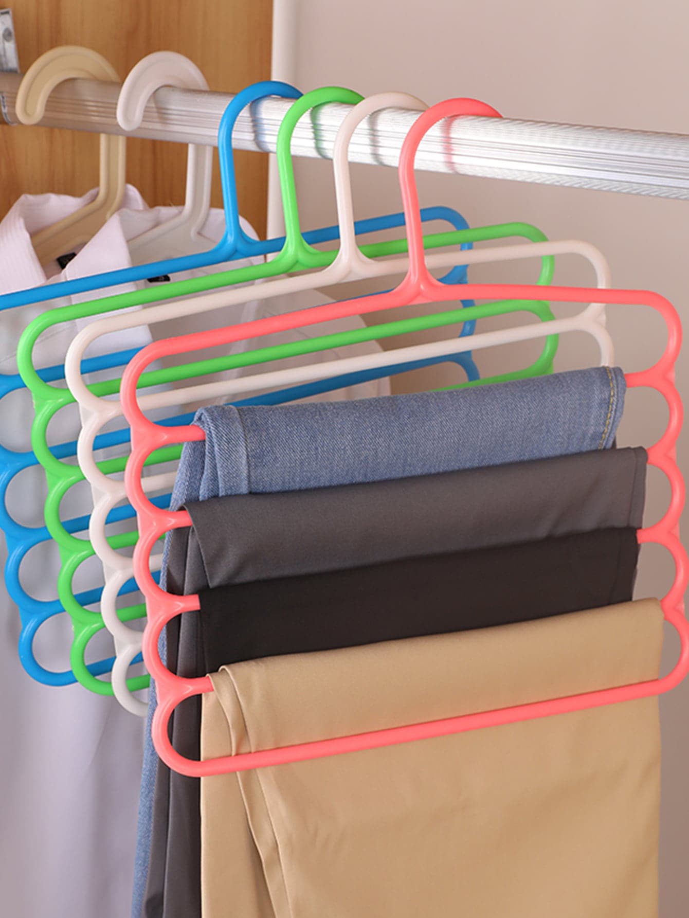 Exclusive Multifunction Clothes Hanger - Multicolor - View 1