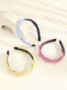 3 chiếc băng đô chi tiết bện - Nhiều màu - Xem 2