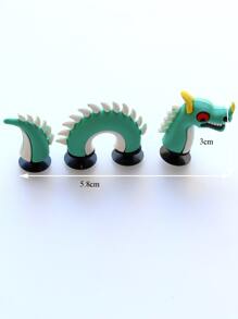 con diseño de dragón zapato PVC con dibujos animados Accesorios para Zuecos Chanclas - Multicolor - Ver 3