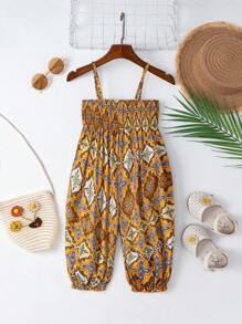 SHEIN Baby Allover Print Cami Jumpsuit - Multicolor - View 1