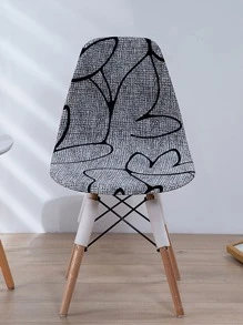 1/4pcs Stretch Printed Removable Chair Seat Covers, Soft & Comfortable Fabric, Suitable For Various Occasions, Reusable - Multicolor - View 5