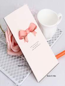 1 thiệp chúc mừng bằng giấy, bưu thiếp đồ họa nơ & khẩu hiệu cho ngày lễ, tiệc tùng - Hồng - Xem 2