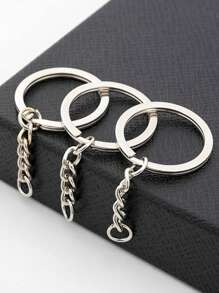 10pcs Iron Keychain Tool - Silver - View 1