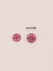 3 sets aleación de zinc unicolor con botón para DIY - Burdeos - Ver 2