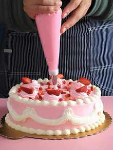 26pcs Piping Nozzle & Pastry Bag Set - Pink - View 2