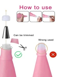 26pcs Piping Nozzle & Pastry Bag Set - Pink - View 4