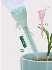 2pcs New Design Water Drop Slow Release Automatic Plant Watering Device, Adjustable Drip Irrigator For Slouchy Home Gardening, Suitable For Travel