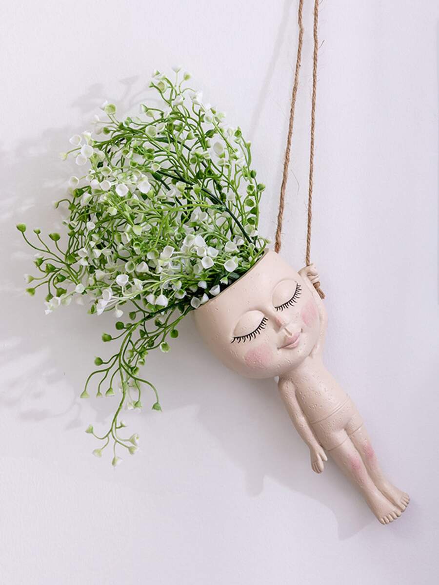 1 chậu cây thiết kế hình người - Nhiều màu - Xem 1