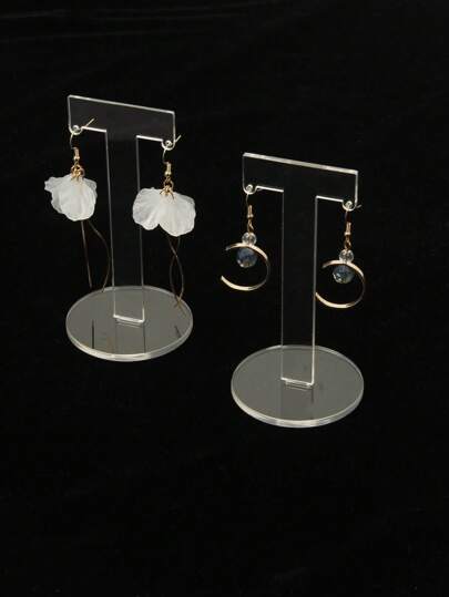 2 件套优雅 PMMA 首饰收纳架，情人节完美礼物，返校季收纳好帮手，时尚实用的家居装饰配件，现代设计提升空间格调，节日送礼佳品，让您的首饰井然有序、方便取用，时尚达人必备，用这款别致的收纳方案庆祝爱情和新的开始，适合任何场合，实用收纳方案提升您的首饰展示格调。