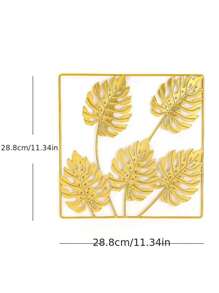 奢華Ins牆面裝飾套裝,帶金屬掛飾適用於客廳背景裝飾,製成鍛鐵 - 金色 - 查看 4