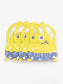 10 piezas Bolsa de embalaje con estampado de dibujos animados - Multicolor - Ver 3