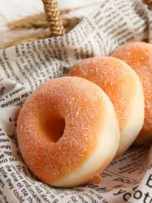 1pc Donut Shaped Artificial Food - Yellow - View 1