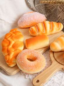 1pc Donut Shaped Artificial Food - Yellow - View 4