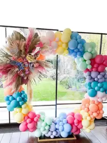 1pc 1.8M PE Balloon Stand, Minimalist White Balloon Holder For Party Back To School Valentine Day