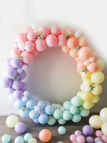 1pc 1.8M PE Balloon Stand, Minimalist White Balloon Holder For Party Back To School Valentine Day