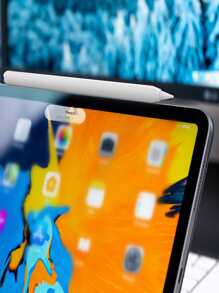 1入組矽膠磁性防滑觸控筆套適用於Apple Pencil第二代 - 白色 - 查看 2