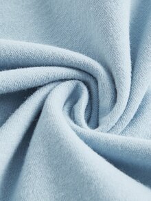 SHEIN Maternity Panda & Slogan Graphic Bodycon Dress - Baby Blue - View 4