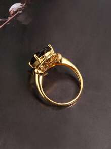 Nhẫn Trang Trí Đá Cubic Zirconia - Vàng - Xem 6