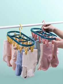 1 pieza de plástico colgante Estante secado con diariamente ropa secado Percha para casa