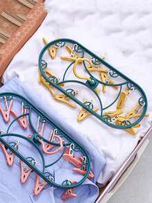 1 pieza de plástico colgante Estante secado con diariamente ropa secado Percha para casa