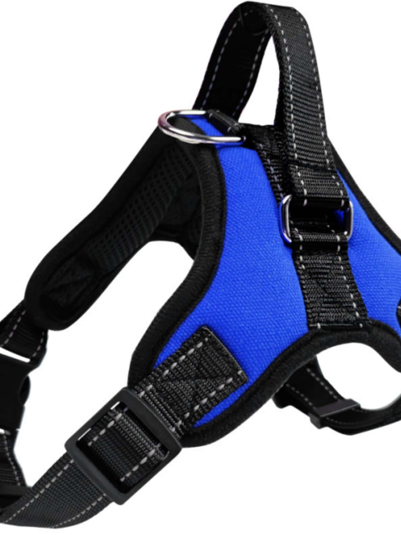 1 dây nịt thú cưng có thể điều chỉnh cho chó mèo ngoài trời - Màu xanh lam - Xem 1