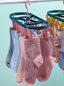 1 pieza de plástico colgante Estante secado con diariamente ropa secado Percha para casa