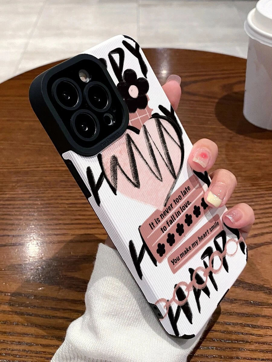 Funda para móvil con estampado de letra - Multicolor - Ver 1