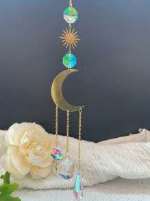 1入組月亮設計汽車掛飾 - 彩色 - 查看 2