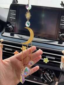 1入組月亮設計汽車掛飾 - 彩色 - 查看 4