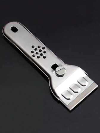 1 件不锈钢橡胶刮刀，银色多功能清洁刮刀，适用于家庭、厨房、浴室、家居、家居用品