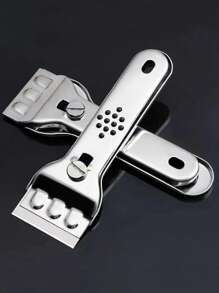 1pc Stainless Steel Squeegee, Silver Multifunction Cleaning Scraper For Home,Kitchen,Bathroom,Home,Household Supplies