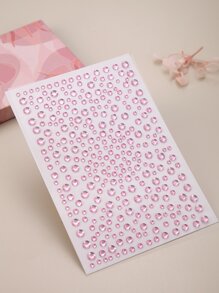 Party Joy 1 hoja Pegatina tatuaje facial con diamante de imitación - Multicolor - Ver 4