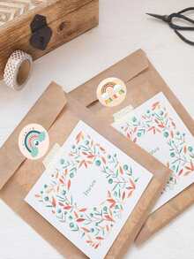 500pcs/roll Cartoon Rainbow Stickers - Multicolor - View 4