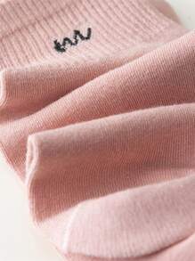 Mujer 7 pares Calcetines tobilleros con estampado de letra casual para diariamente - Multicolor - Ver 4