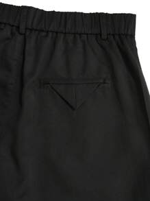 Manfinity Homme Men's Loose Fit Shorts With Pleated Detail And Slant Pockets - Black - View 7