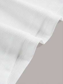 SHEIN EZwear Slogan Graphic Crop Halter Top The Important Thing In Life Is To Have A Great Purpose, And The Determination To Make It Happen Be Steadfast In Your Pursuit Of Your Goals, No Matter What It May Take Straight To The Target Win The Glory - White - View 4