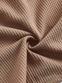 SHEIN EZwear Áo khoác và áo lót dành cho xe tăng nữ Trọn gói màu trơn Giải trí - Lạc đà - Xem 4