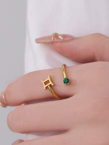 Thép Không Gỉ Thời Trang Thiết Kế 12 Chòm Sao Ngẫu Nhiên Vòng Đeo Tay Cho Nữ Cho Món Quà Sinh Nhật - Vàng - Xem 6