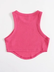 SHEIN EZwear Top na ramiączka z asymetrycznym wykończeniem