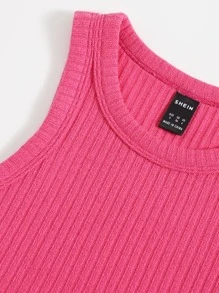 SHEIN EZwear Top na ramiączka z asymetrycznym wykończeniem