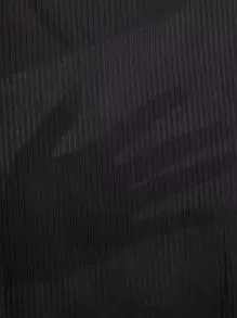 SHEIN EZwear Solid Crop Rib-knit Tank Top - Black - View 6