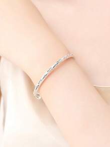 1 chiếc vòng tay Baby's Breath/Vòng tay mưa sao băng dành cho phụ nữ, Quà tặng cho mẹ, Thiết kế độc đáo, Thích hợp cho ngày lễ tình nhân - Màu Bạc Cổ - Xem 3