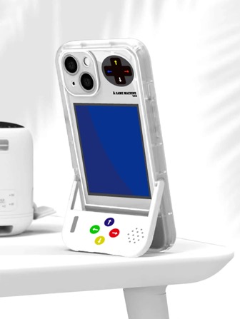 有趣的啞光半透明保護殼,帶隱藏支架和繪畫設計,適用於 Iphone 15/15 Plus/15 Pro/15 Pro Max